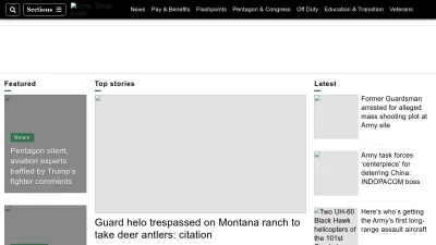 Screenshot of Armytimes.com
