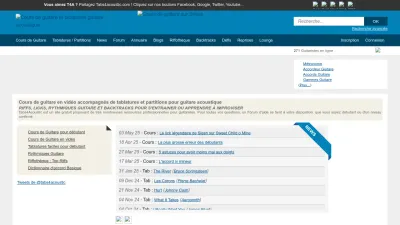 Screenshot of Tabs4acoustic.com
