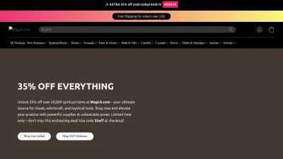 Screenshot of Magick.com