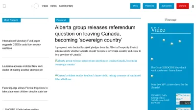 Screenshot of Lifesitenews.com