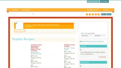 Screenshot preview of tastykitchen.com
