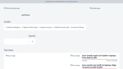 Screenshot of Itbrief.com.au