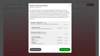 Screenshot preview of wienerlinien.at