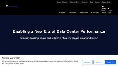 Screenshot preview of rambus.com