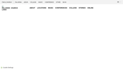 Screenshot of Hillsong.com