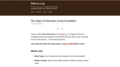 Screenshot of Marco.org