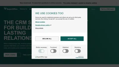 Screenshot of Superoffice.com