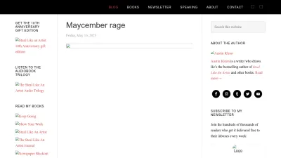 Screenshot of Austinkleon.com