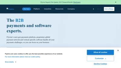 Screenshot of Flywire.com