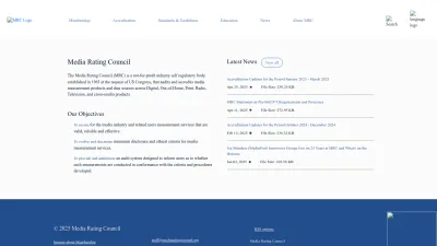 Screenshot of Mediaratingcouncil.org