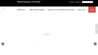 Screenshot of Wfdeaf.org