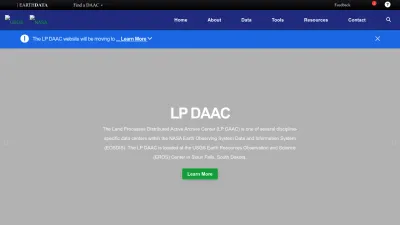 Screenshot of Lpdaac.usgs.gov