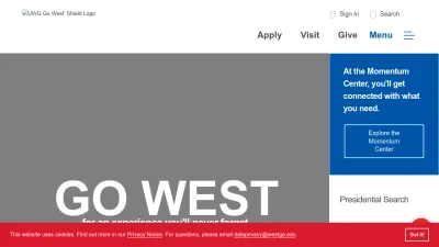 Screenshot of Westga.edu