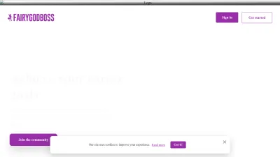 Screenshot preview of fairygodboss.com