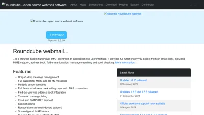 Screenshot of Roundcube.net
