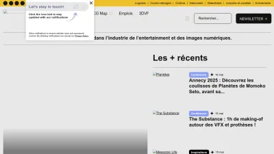 Screenshot of 3dvf.com