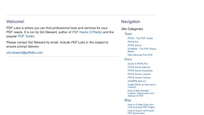 Screenshot of Pdflabs.com