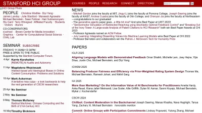 Screenshot of Hci.stanford.edu