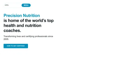 Screenshot preview of precisionnutrition.com