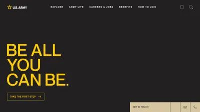 Screenshot of Goarmy.com
