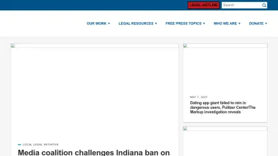 Screenshot of Rcfp.org