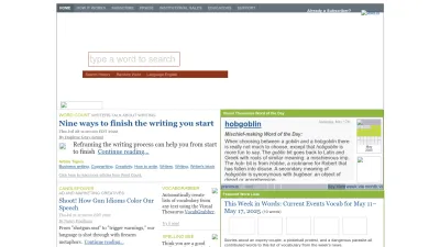 Screenshot of Visualthesaurus.com