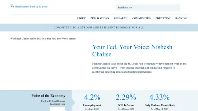 Screenshot of Stlouisfed.org