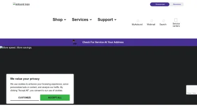 Screenshot preview of astound.com