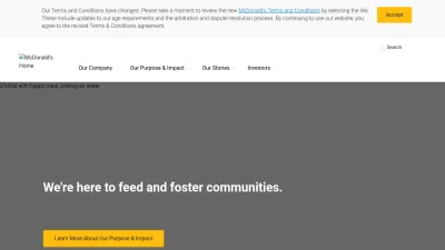 Screenshot preview of corporate.mcdonalds.com