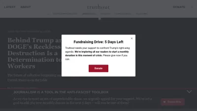 Screenshot of Truthout.org