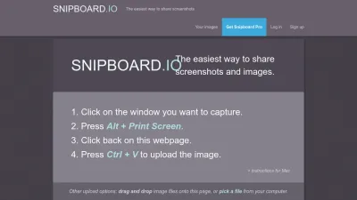 Screenshot of Snipboard.io