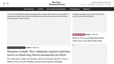 Screenshot of Thenewhumanitarian.org