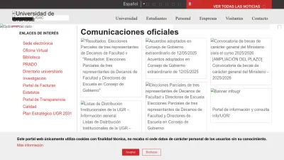 Screenshot of Ugr.es