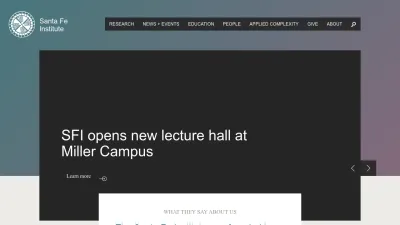 Screenshot preview of santafe.edu