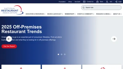 Screenshot of Restaurant.org