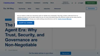 Screenshot of Blogs.salesforce.com