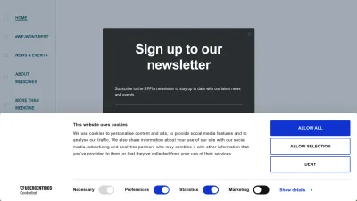 Screenshot of Efpia.eu