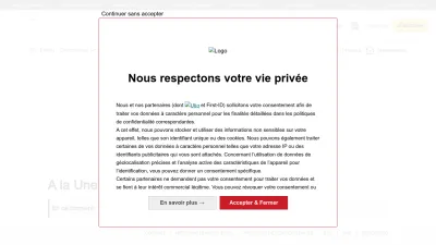 Screenshot of Lanouvellerepublique.fr
