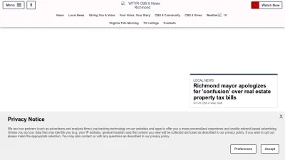 Screenshot of Wtvr.com