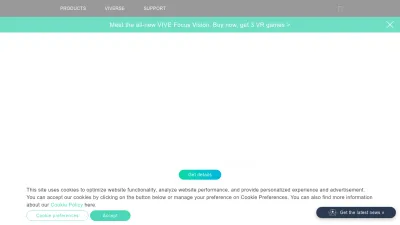 Screenshot of Htc.com