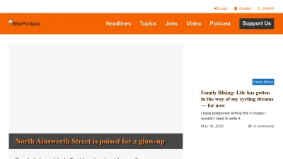 Screenshot of Bikeportland.org