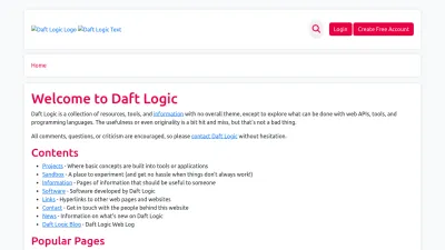 Screenshot of Daftlogic.com