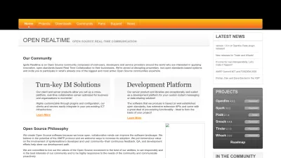 Screenshot of Igniterealtime.org