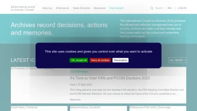 Screenshot of Ica.org