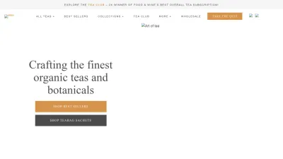 Screenshot preview of artoftea.com