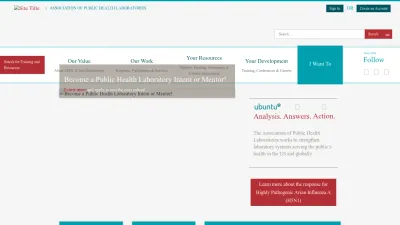 Screenshot of Aphl.org