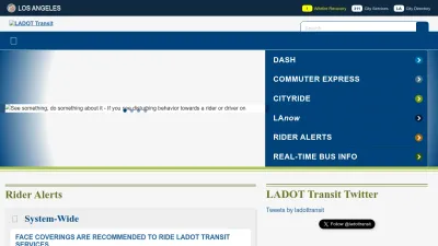 Screenshot of Ladottransit.com