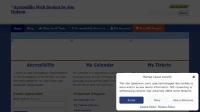 Screenshot of Joedolson.com