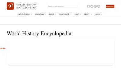 Screenshot preview of worldhistory.org