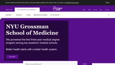 Screenshot of Med.nyu.edu